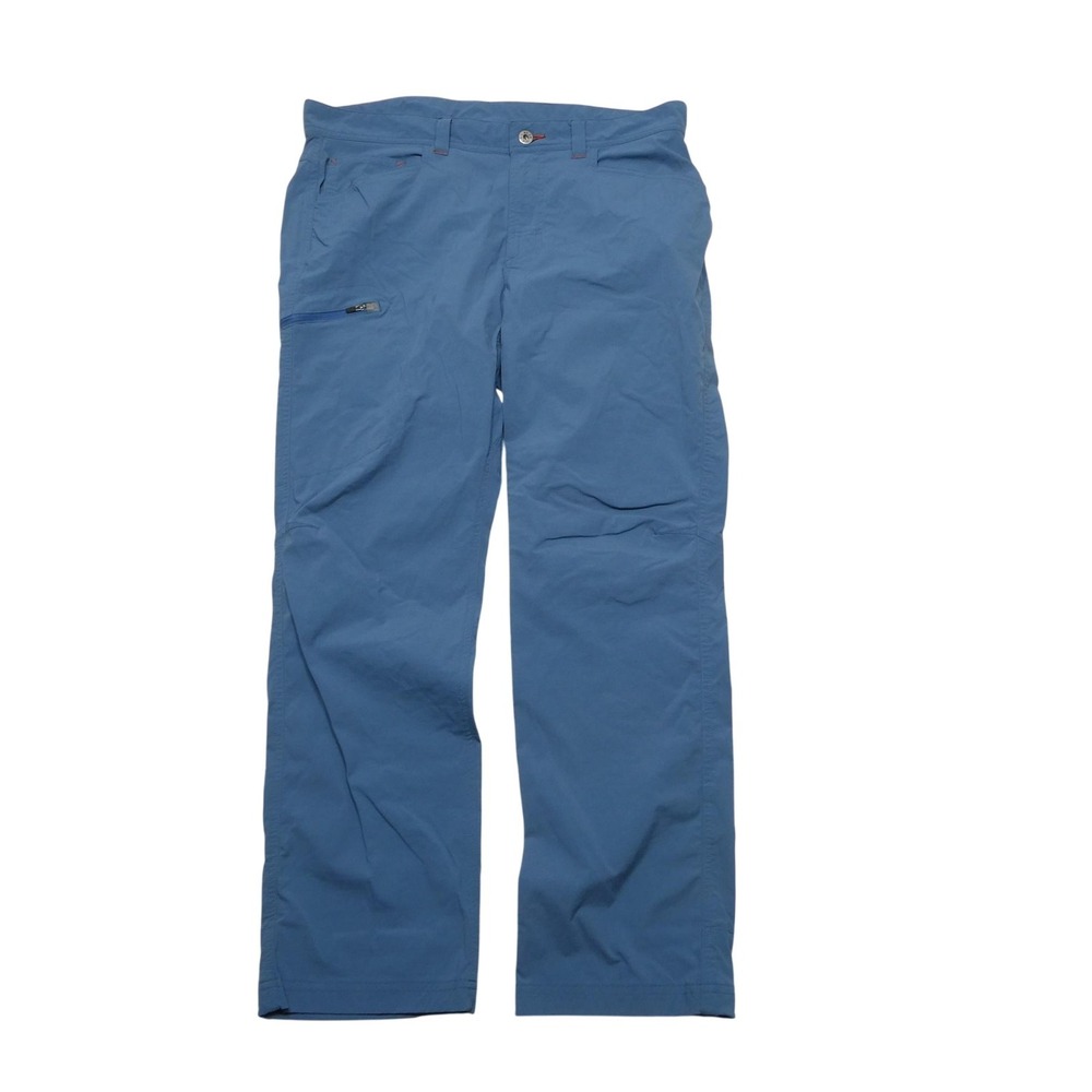 L.L. Bean Pants Mens 34x29 Blue Stretch Hiking Zip Pocket Nylon Spandex Outdoor